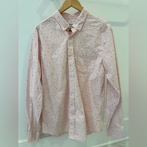 Goodfellow & Co Light Pink Patterned Men's Shirt